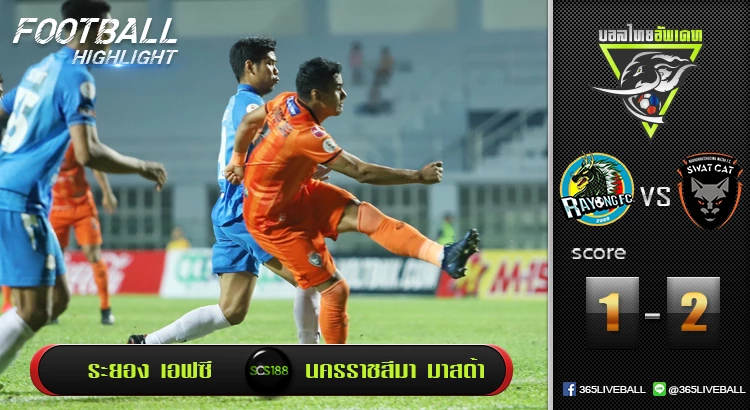 ระยอง เอฟซี vs นครราชสีมา มาสด้า เอฟซี
