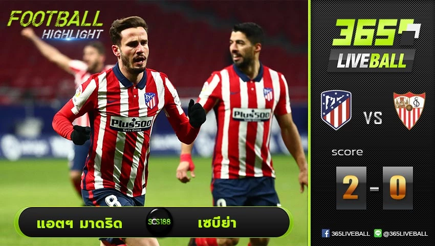 ไฮไลท์ ลาลีกา สเปน แอตฯ มาดริด VS เซบีย่า