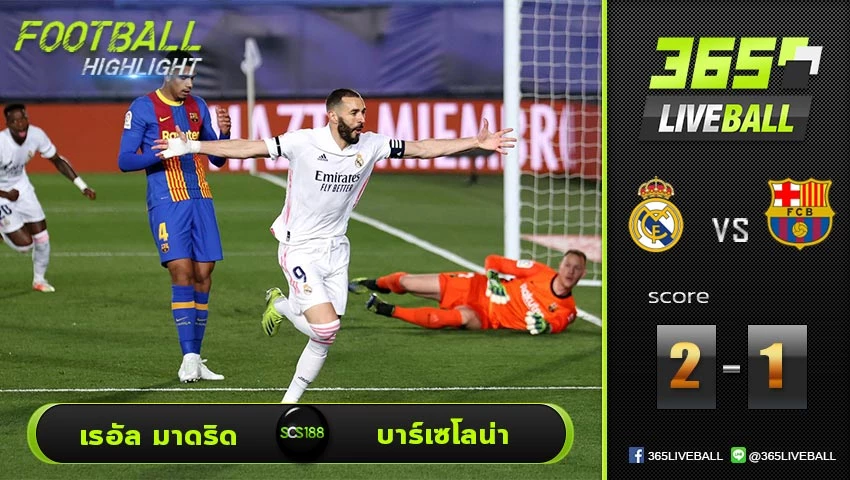 ไฮไลท์ ลาลีกา สเปน เรอัล มาดริด VS บาร์เซโลน่า