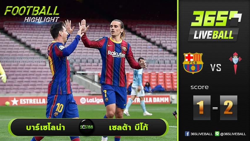 ไฮไลท์ ลาลีกา สเปน บาร์เซโลน่า VS เซลต้า บีโก้