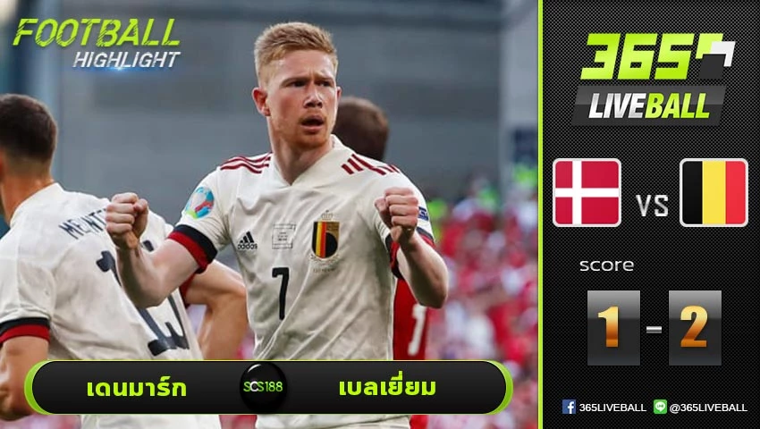 ไฮไลท์ ยูโร 2020 เดนมาร์ก VS เบลเยี่ยม