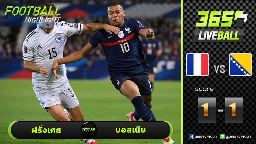 ไฮไลท์ บอลโลก โซนยุโรป ฝรั่งเศส VS บอสเนีย