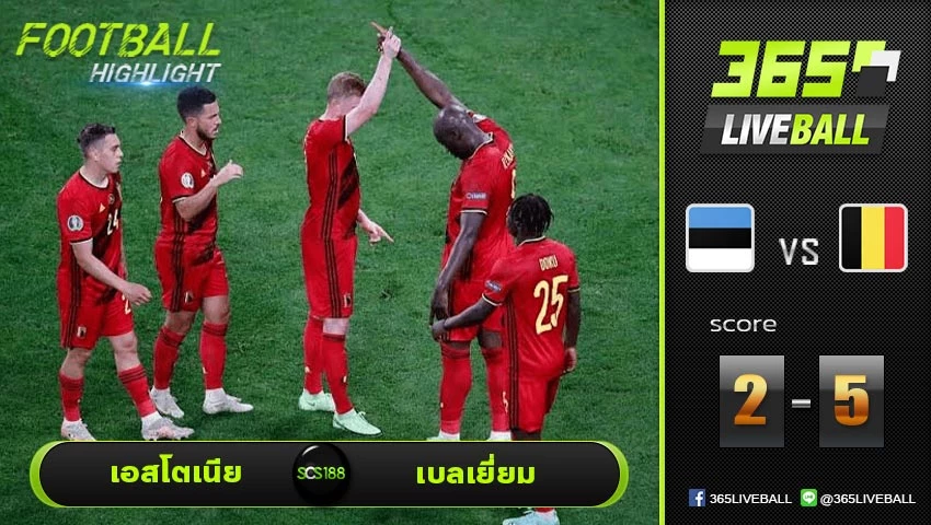 ไฮไลท์ บอลโลก โซนยุโรป เอสโตเนีย VS เบลเยี่ยม