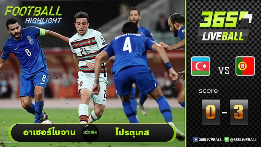 ไฮไลท์ บอลโลก โซนยุโรป อาเซอร์ไบจาน VS โปรตุเกส