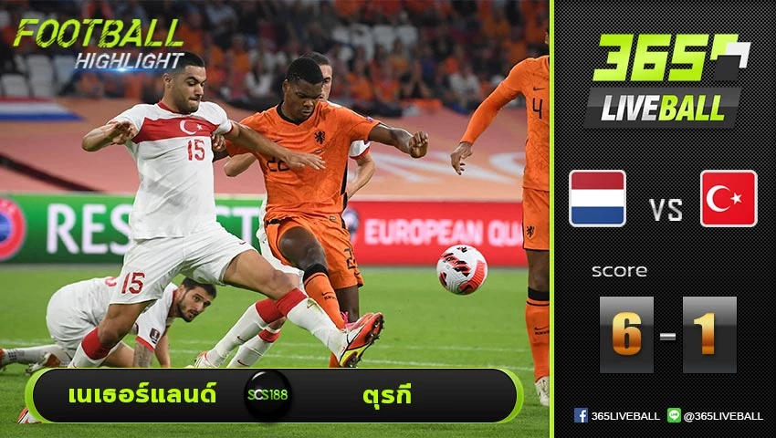 ไฮไลท์  บอลโลก โซนยุโรป เนเธอร์แลนด์ VS ตุรกี