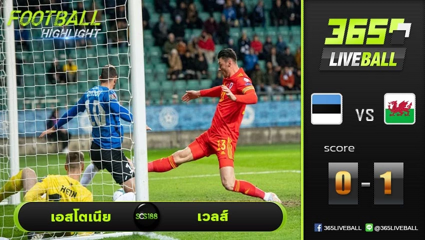 ไฮไลท์ บอลโลก โซนยุโรป เอสโตเนีย VS เวลส์