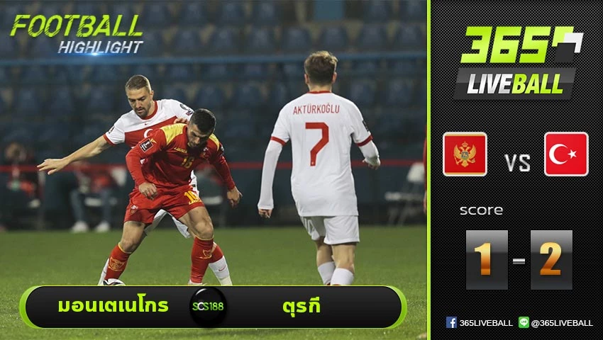 ไฮไลท์ บอลโลก โซนยุโรป มอนเตเนโกร VS ตุรกี     