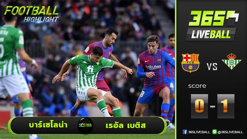ไฮไลท์  ลาลีกา สเปน บาร์เซโลน่า VS เรอัล เบติส