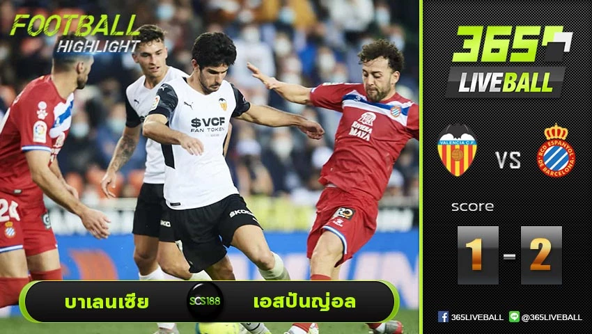 ไฮไลท์ ลาลีกา สเปน บาเลนเซีย VS เอสปันญ่อล