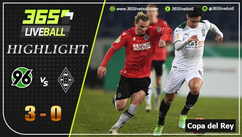 ไฮไลท์ เดเอฟเบ โพคาล  ฮันโนเวอร์ 96 VS มึนเช่นกลัดบัค
