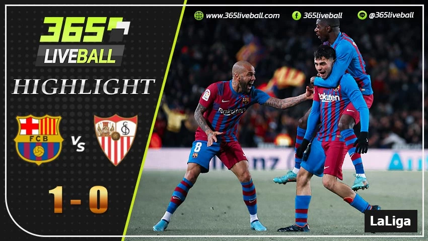 ไฮไลท์ ลาลีกา สเปน บาร์เซโลน่า VS เซบีย่า