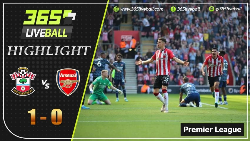 ไฮไลท์ พรีเมียร์ลีกอังกฤษ  เซาแธมป์ตัน VS อาร์เซน่อล