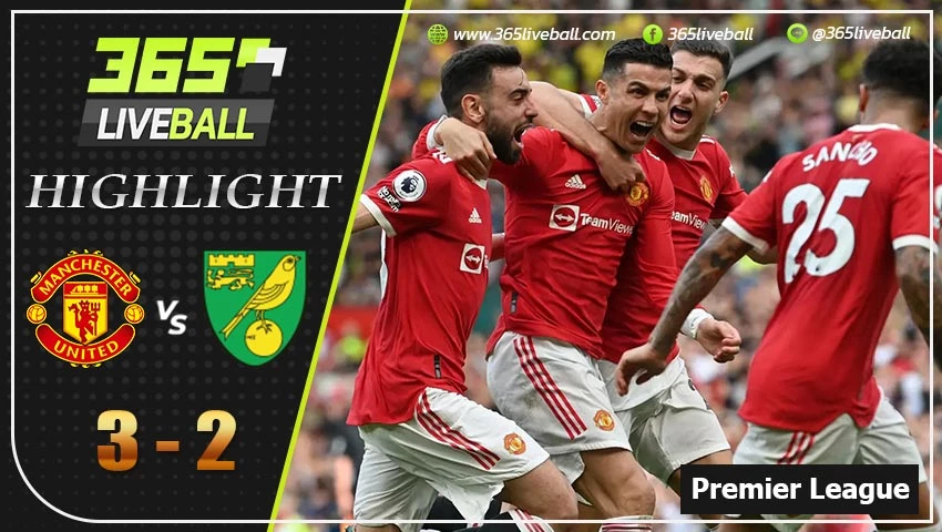 ไฮไลท์ พรีเมียร์ลีกอังกฤษ แมนฯ ยูไนเต็ด VS นอริช ซิตี้