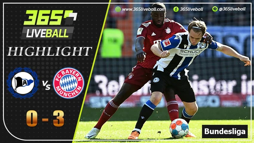 ไฮไลท์ บุนเดสลีกา เยอรมัน อาร์มีเนีย บีเลเฟลด์ VS บาเยิร์น มิวนิค