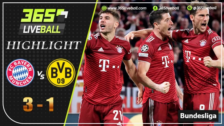 ไฮไลท์ บุนเดสลีกา เยอรมัน บาเยิร์น มิวนิค VS โบรุสเซีย ดอร์ทมุนด์