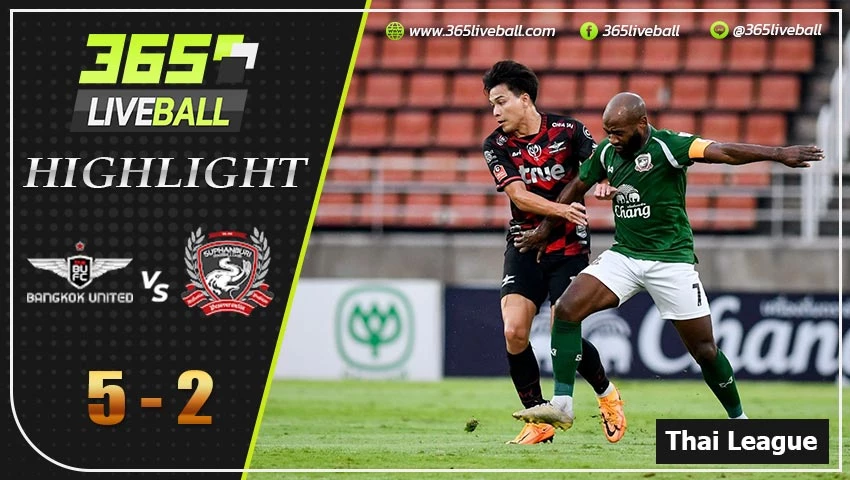 ไฮไลท์ ไทยแลนด์พรีเมียร์ลีก แบงค็อก ยูไนเต็ด VS สุพรรณบุรี เอฟซี