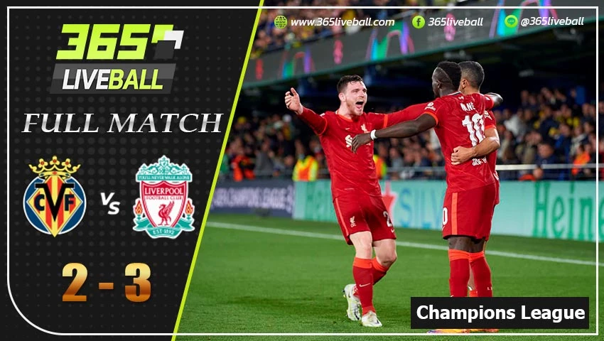 Full Match ยูฟ่า แชมเปี้ยนส์ลีก บียาร์เรอัล VS ลิเวอร์พูล