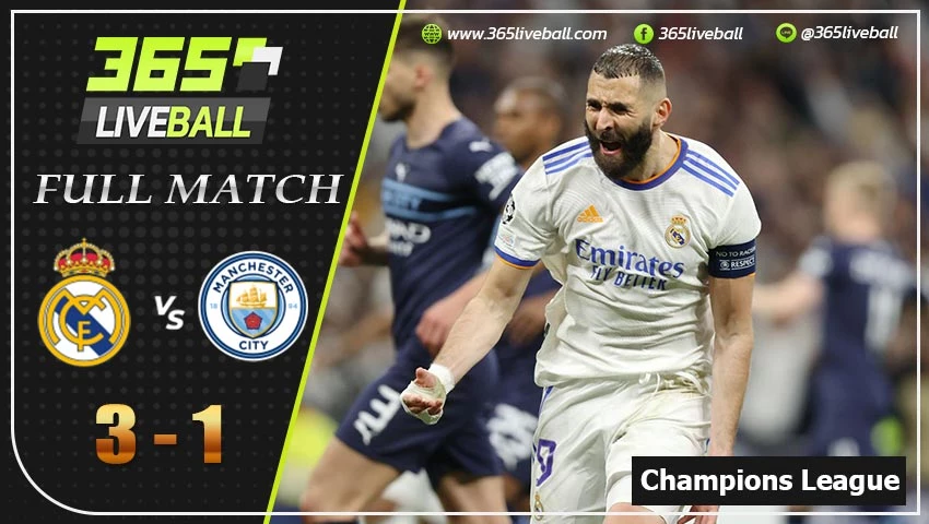 Full Match ยูฟ่า แชมเปี้ยนส์ลีก เรอัล มาดริด VS แมนฯ ซิตี้