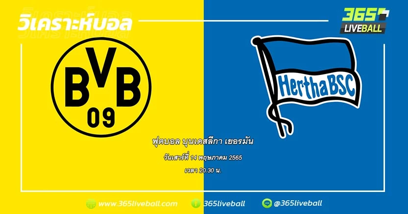 โบรุสเซีย ดอร์ทมุนด์ (2) vs แฮร์ธ่า เบอร์ลิน (15)