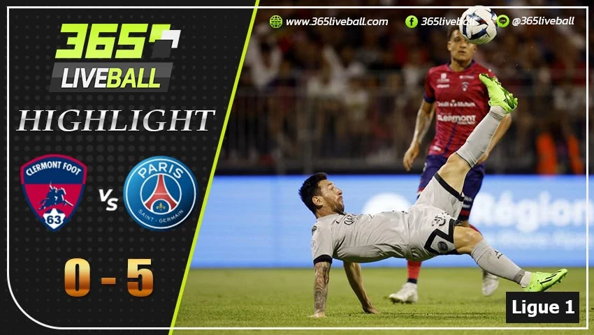 ไฮไลท์  ลีกเอิง ฝรั่งเศส แกลร์กมงต์ ฟุต VS เปแอ็สเฌ