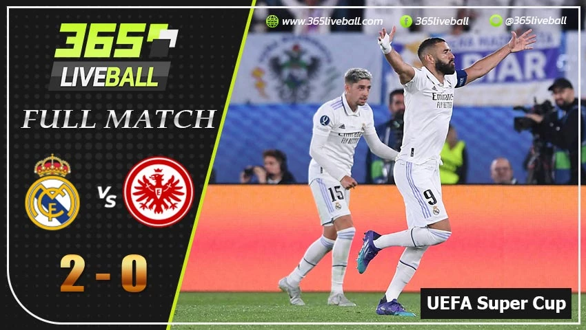 Full Match ยูฟ่า ซุปเปอร์คัพ เรอัล มาดริด VS ไอน์ทรัค แฟร้งค์เฟิร์ต