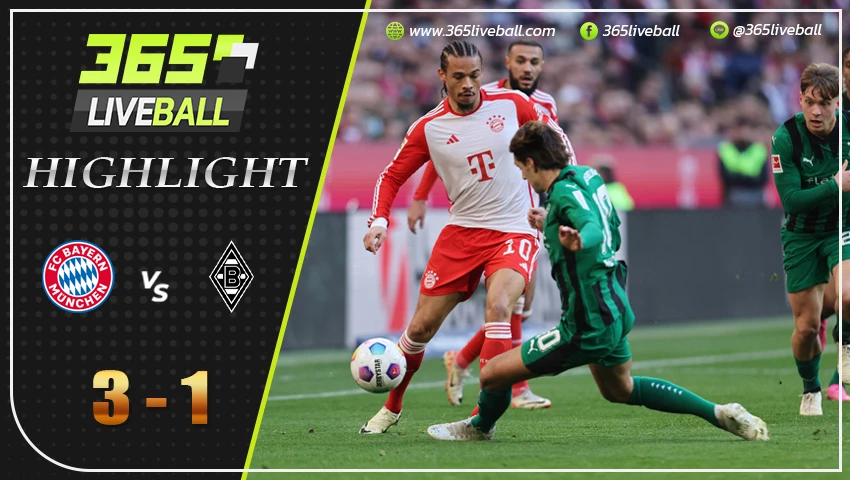 ไฮไลท์ บาเยิร์น มิวนิค vs มึนเช่นกลัดบัค