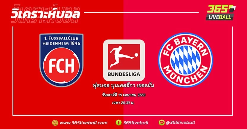 ไฮเดนไฮม์ (16) vs บาเยิร์น มิวนิค (1)