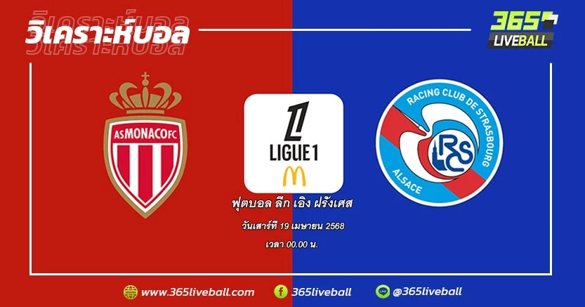 โมนาโก (2) vs สตราสบูร์ก (6)