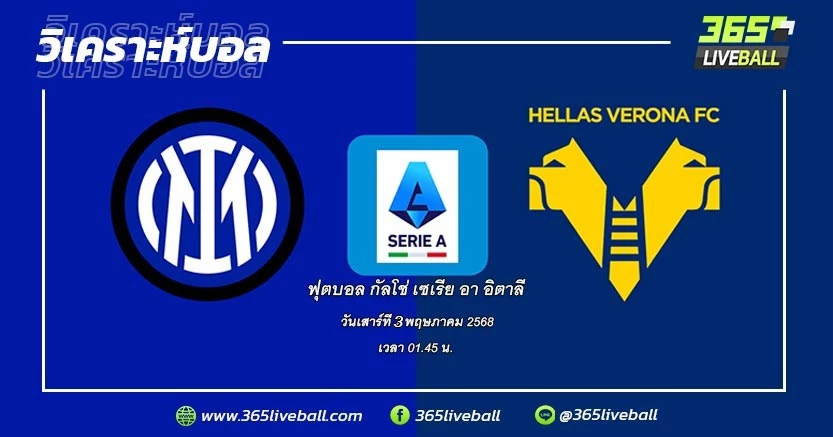 อินเตอร์ มิลาน (2) vs เวโรน่า (15)