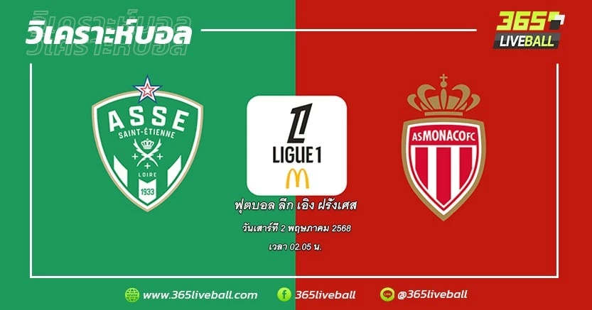 แซงต์-เอเตียนน์ (17) vs โมนาโก (4)