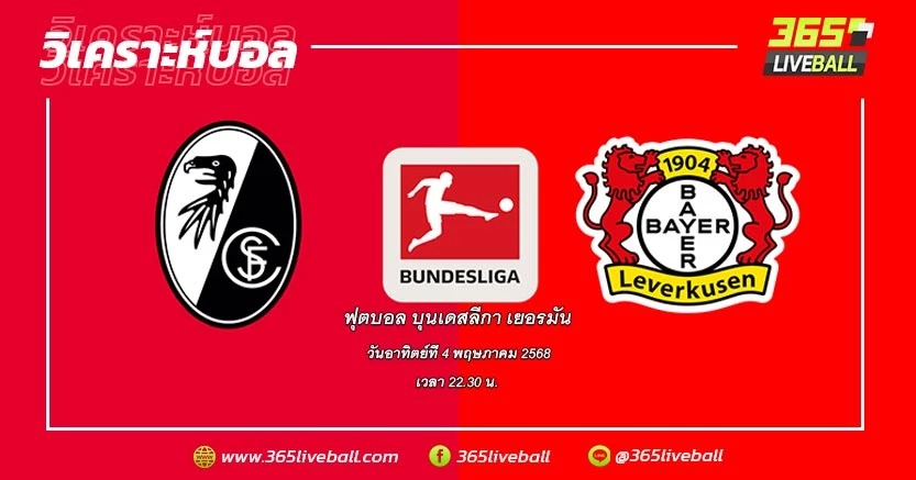 ไฟร์บวร์ก (4) vs ไบเออร์ เลเวอร์คูเซ่น (2)