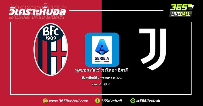 โบโลญญ่า (5) vs ยูเวนตุส (4)