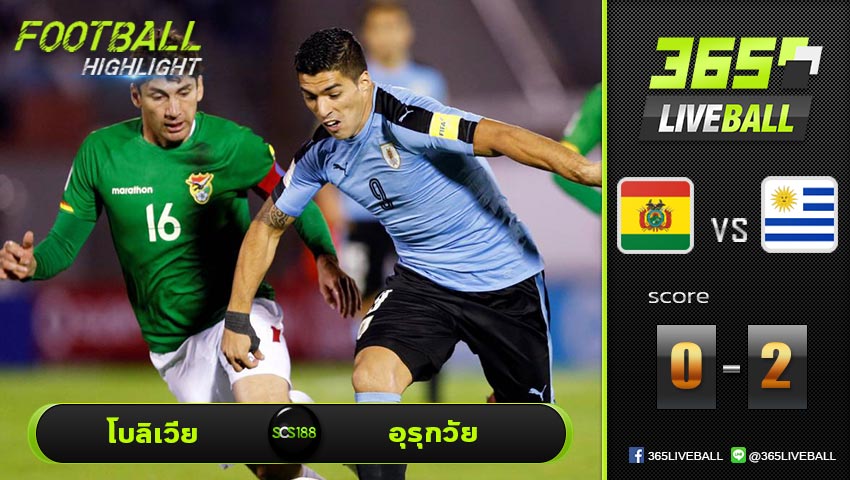 ไฮไลท์ โคปาอเมริกา โบลิเวีย VS อุรุกวัย
