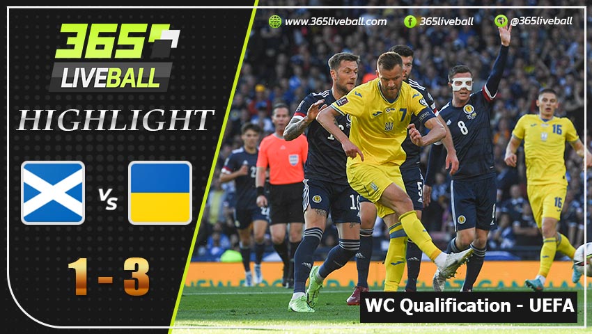 ไฮไลท์ บอลโลก โซนยุโรป สกอตแลนด์ VS ยูเครน