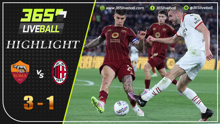 ไฮไลท์ เอเอส โรม่า พบ เอซี มิลาน