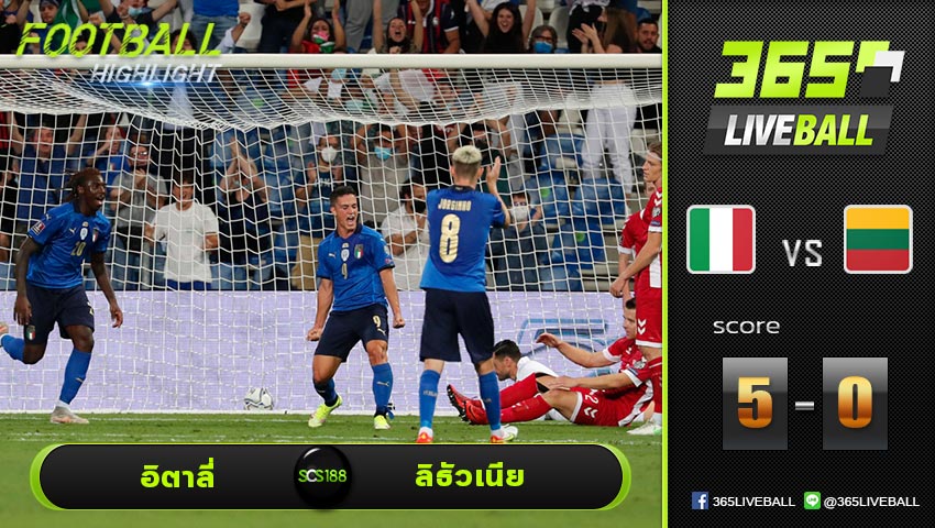 ไฮไลท์ บอลโลก โซนยุโรป อิตาลี่ VS ลิธัวเนีย