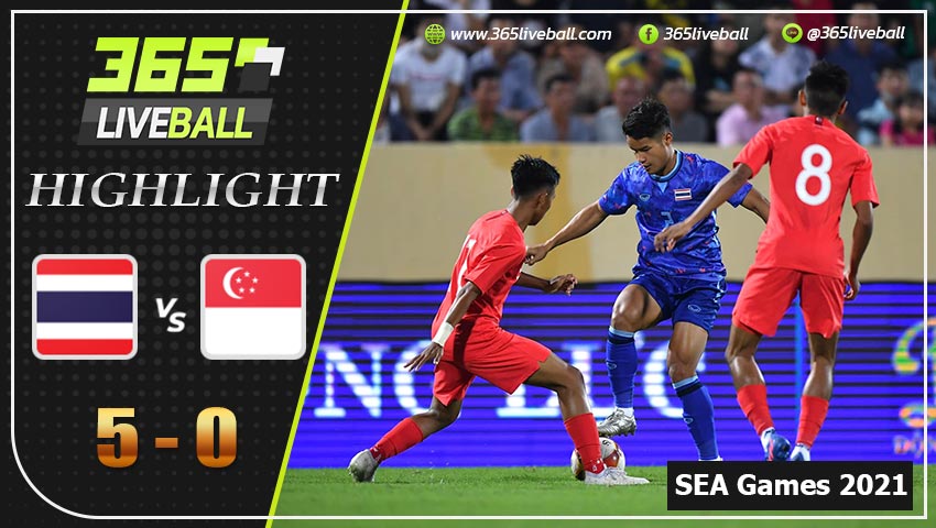 ไฮไลท์ ฟุตบอลชาย ซีเกมส์ 2021 ทีมชาติไทย VS สิงคโปร์